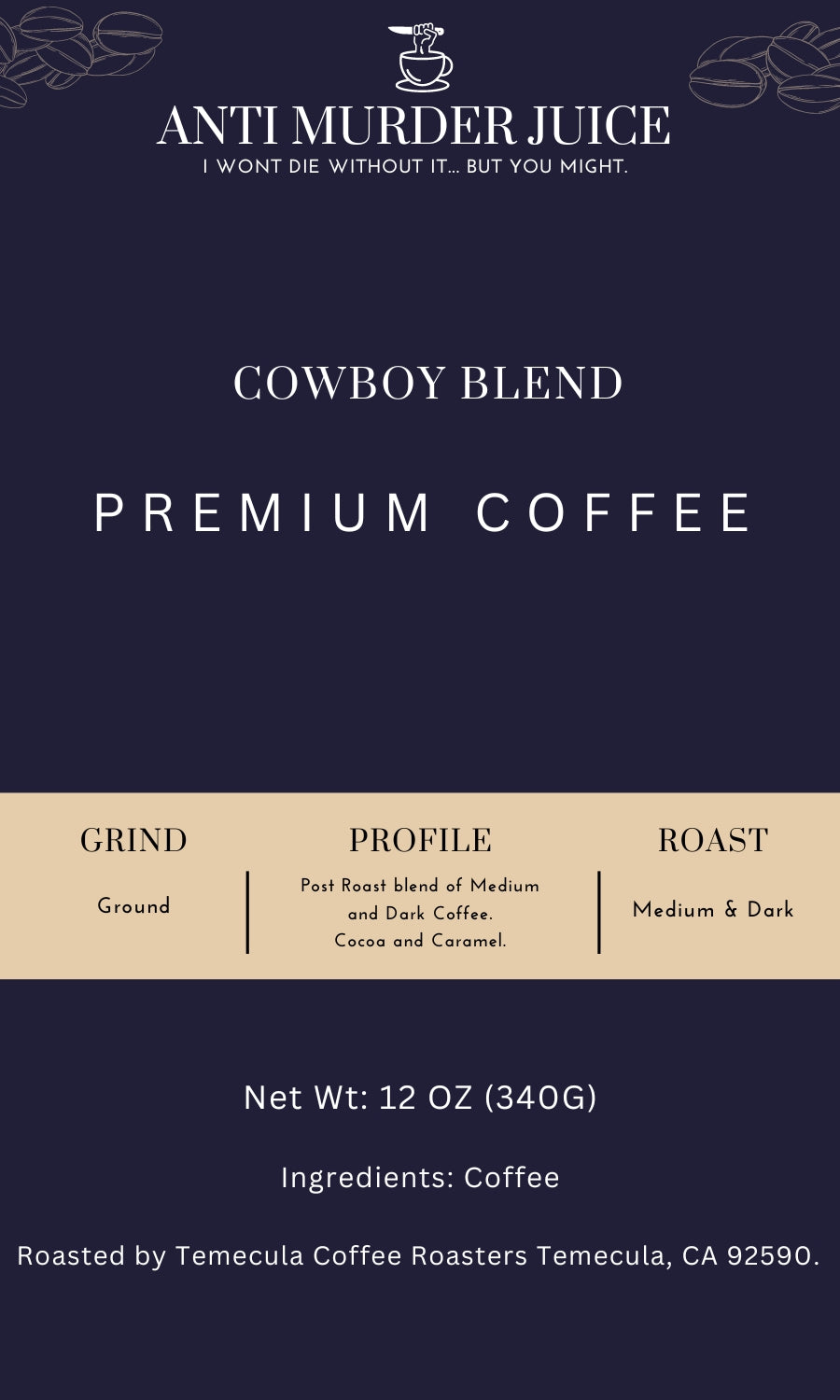 Cowboy Blend 12oz (340g) - Ground