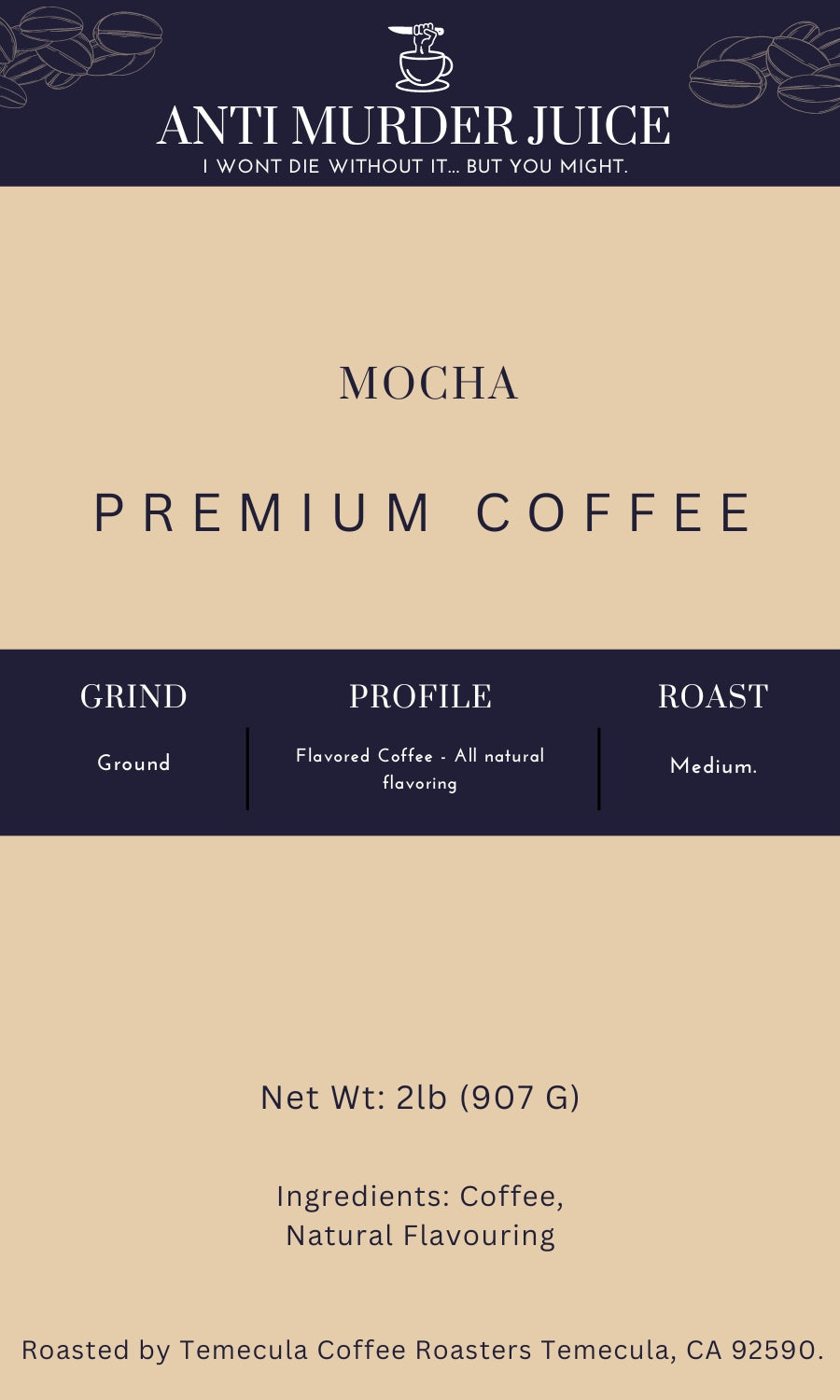 Mocha 2lb (907g) - Ground